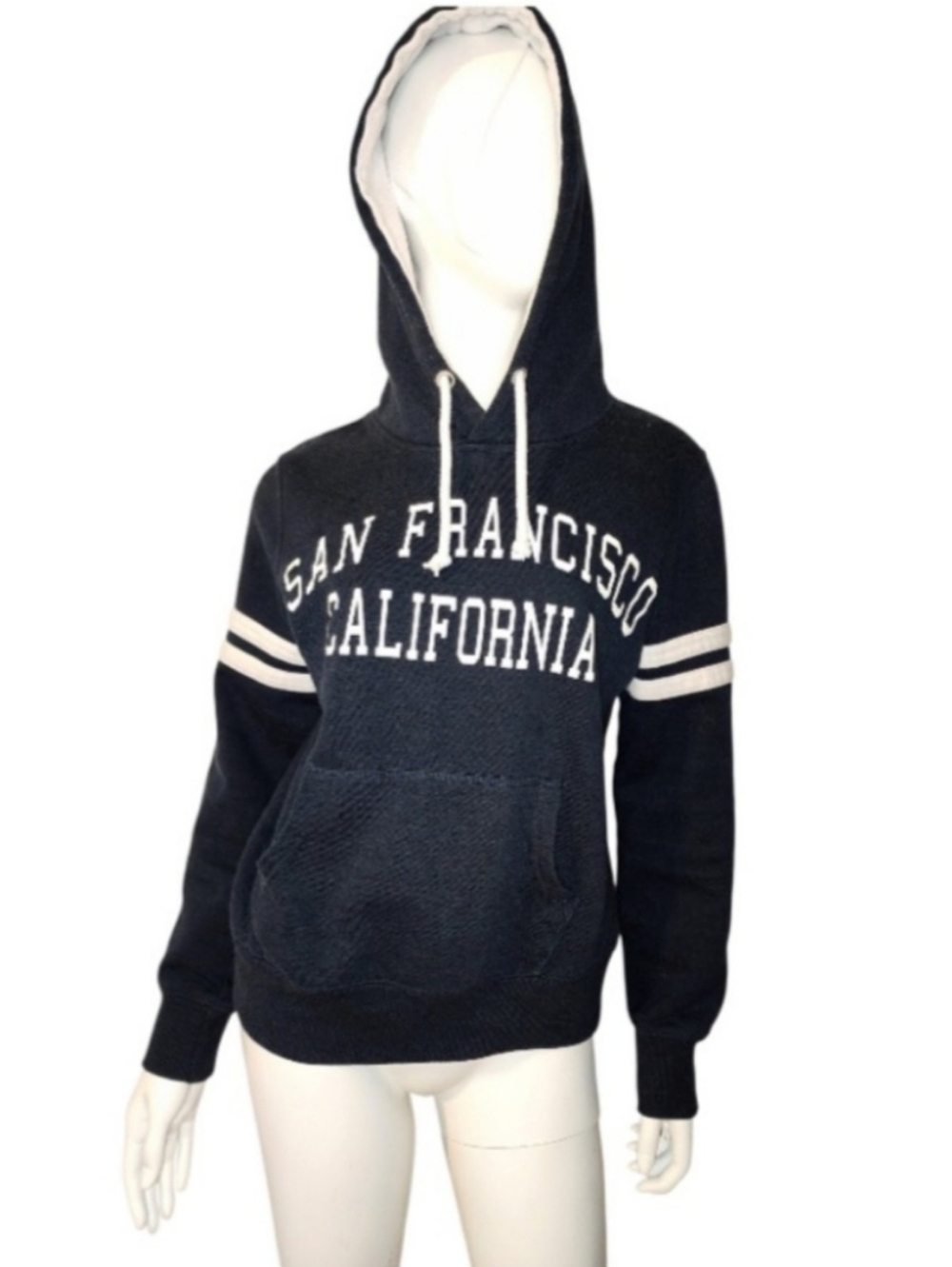City Wear No.415 San Francisco California Navy Blue Hoodie Size S